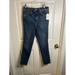 Free People Jeans | Free People Frayed Hem Skinny Leg 28" Inseam Women's Denim Jeans Nwt Capri Blue | Color: Blue | Size: 31