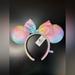 Disney Accessories | Disney Shanghai Resort Rainbow Iridescent Sequin Minnie Ears Bnwt | Color: Blue/Pink | Size: Os
