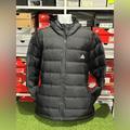Adidas Jackets & Coats | Adidas Helionic Hoddie Down Fill Jacket, Size Xxl Mens, Black ,Water Repellent | Color: Black | Size: Xxl