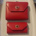 Gucci Bags | Amazing Vintage Gucci Wallet And Keychain Set, 1985, Leather Epc! | Color: Gold/Red | Size: Os