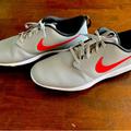 Nike Shoes | Mens Nike Roshe G Tour Golf Shoes Particle Grey University Red | Color: Gray | Size: 15