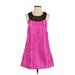 Pearl GEORGINA CHAPMAN of marchesa Casual Dress - A-Line Scoop Neck Sleeveless: Pink Print Dresses - Women's Size 2