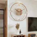 Horloge Murale à Quartz en Bois Massif Style Nordique Minimaliste Créative Nouvelle Collection