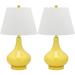 Safavieh Amy Gourd Glass 24 Inch Table Lamp - LIT4087H-SET2