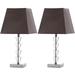 Safavieh Avalon Deco Crystal 17 Inch Table Lamp - LIT4128A-SET2