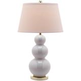 Safavieh Pamela Triple Gourd Ceramic 28 Inch Table Lamp - LITS4095A