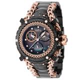 Invicta Gladiator 1.08 Carat Diamond Unisex Watch w/ Mother of Pearl Dial - 43.2mm Rose Gold Black (42233)