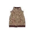 Carter's Vest: Tan Animal Print Jackets & Outerwear - Size 12 Month - Print Wash