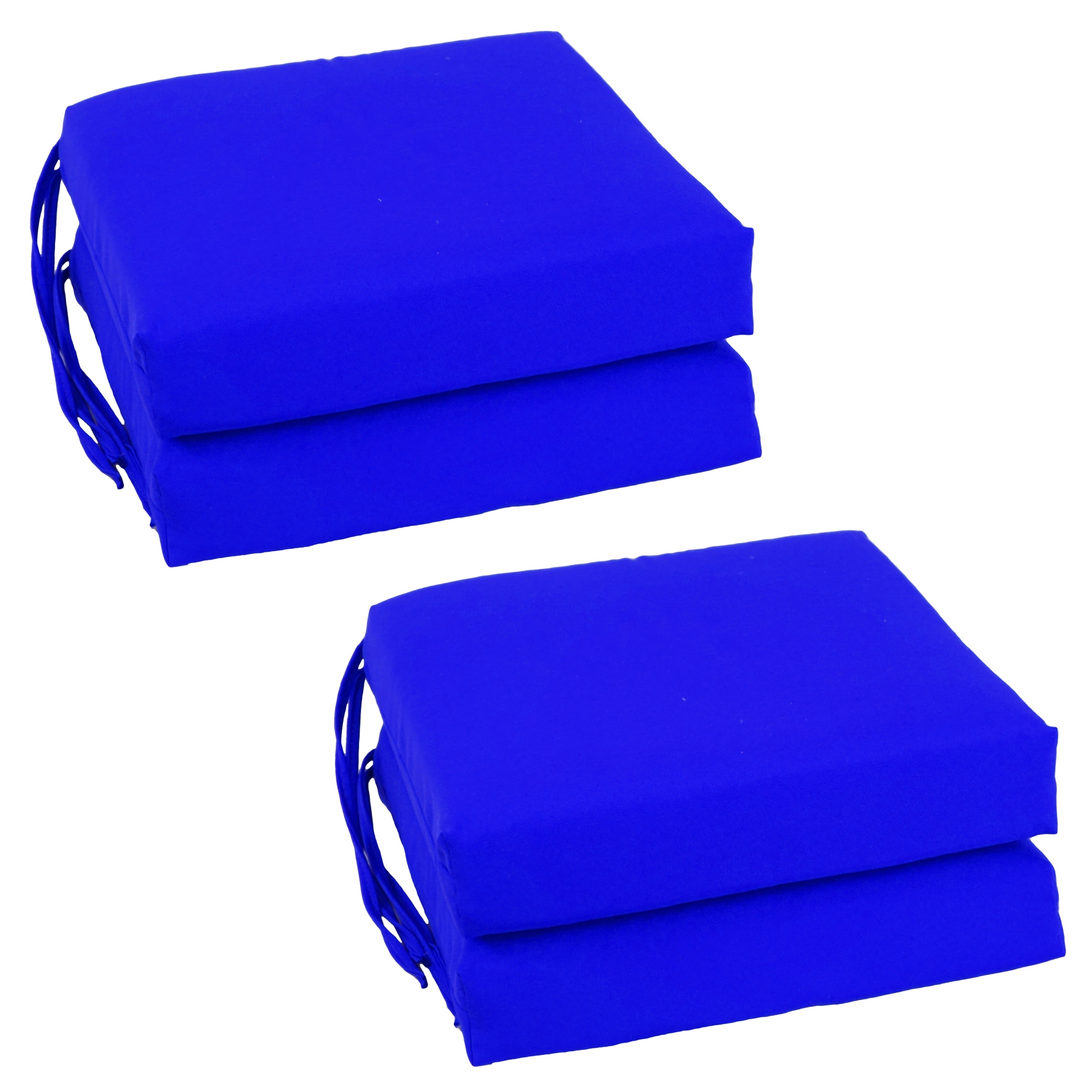 16-inch Square Indoor Twill Chair Cushions (Set of 2 or 4) - 16 x 16