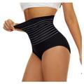 DNDKILG Womens Period Soft Panties Full Coverage High Waisted Underwear Benefits Stretch Briefs Black XS