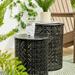 Glitzhome Set of 2 Multi-functional Metal Planter Stand Garden Stool