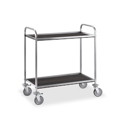 ETERNASOLID Servierwagen Purpose, 81 x 52 x 95 cm (BxTxH), 2 Böden, Tabak Image