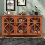 62.2'' Accent Cabinet Modern Console Table Sideboard for Living Room Dining Room With 3 Doors and Adjustable Shelves