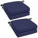 16-inch Indoor/Outdoor Solid Chair Cushions (Set of 4) - 16 x 16