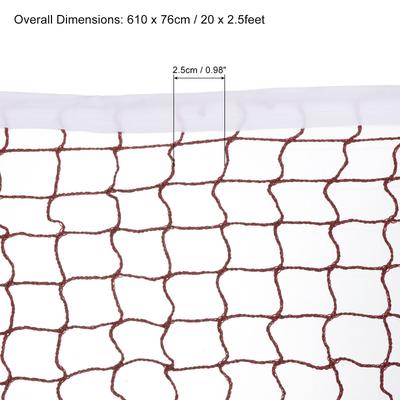 20x2.5ft Badminton Net, Badminton Court Netting Replacement