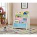 Charlie White Kids Wooden Canvas Sling Magazine Bookcase