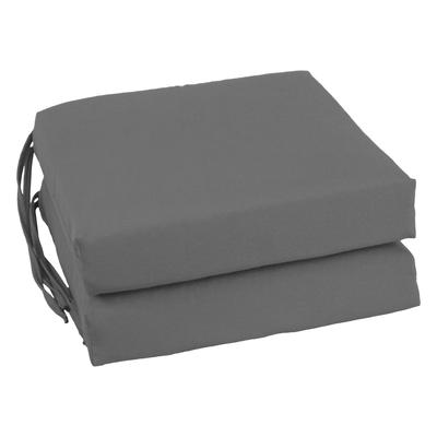 16-inch Square Indoor Twill Chair Cushions (Set of 2 or 4) - 16 x 16