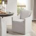 Madison Park Elaine Skirted Dining Arm Chair with Casters