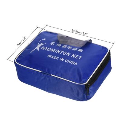 2Pcs 10x3" Badminton Net Tote Bag Badminton Match Net Storage Blue Transparent - Blue, Transparent