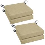 16-inch Indoor/Outdoor Solid Chair Cushions (Set of 4) - 16 x 16