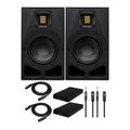 Adam Audio A7V Powered Two-Way Studio Monitor (2-Pack) Bundle