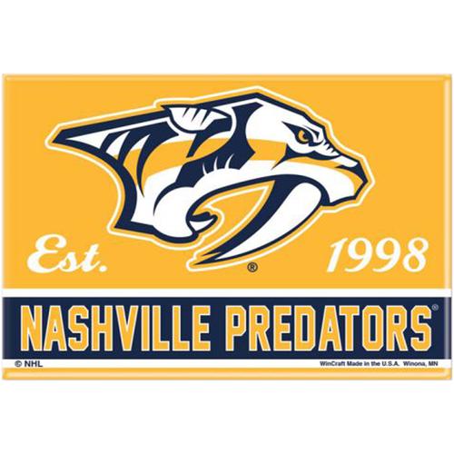 Nashville Predators Nashville Predators Metallmagnet 2,5x3,5