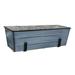 ACHLA Designs C-20NB-RM 24 in. Flower Box with Clamp-on Brackets Blue - Medium