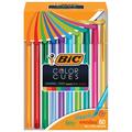 BIC Color Cues Pen Set 60-Count Pack Assorted Colors Fun Color Pens for School Supplies Includes BIC Cristal Xtra Smooth Ballpoint Pens