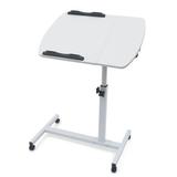 TFCFL 23.62 Laptop Desk Mobile Height and Angle Adjustable Rolling Laptop Stand with Baffle Laptop Table