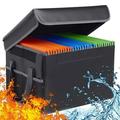 Fireproof File Box File Storage Box Fireproof Storage File Cabinet with Lock Portable for / Folder