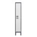 Dsarui 12.01" Wide Gym Locker Metal in Gray/White | 65.98 H x 12.01 W x 12.01 D in | Wayfair DBDG2022142GW-HB1CWG