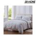 SR-HOME Duvet Cover Queen Line Duvet Cover Microfiber Bedding 3-Pieces Microfiber in Gray | Wayfair SR-HOME4d3f415