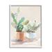 Stupell Industries Potted Cactus Plants Watercolor Giclee Texturized Wall Art By Lanie Loreth in Blue/Brown/Green | 14 H x 11 W x 1.5 D in | Wayfair