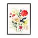 Stupell Industries Bold Mixed Flower Arrangement Giclee Texturized Wall Art By Lanie Loreth Wood in Brown/Green/Red | 14 H x 11 W x 1.5 D in | Wayfair