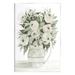 Stupell Industries White Ranunculus Blossoms Flower Vase Wall Plaque Art By Cindy Jacobs in Green/White | 15 H x 10 W x 0.5 D in | Wayfair