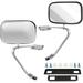 SCITOO Left/Driver Right/Passenger Manual Side View Mirrors Fit for 1980-1992 for Ford for F150 for F250 for F350 1993 1995 for F150 for F350 1994 for F350 Truck Pickup Pair Set ABS Plastic