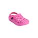 Wide Width Women's The Rubber Clog by Comfortview in Pink (Size 11 W)