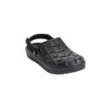 Wide Width Women's The Rubber Clog by Comfortview in Black (Size 7 W)
