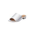 Extra Wide Width Women's The Sola Slip On Mule by Comfortview in Silver (Size 11 WW)