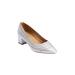 Wide Width Women's The Knightly Pump by Comfortview in Silver (Size 11 W)