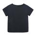 Cathalem Workout Apparel Toddler Kids Baby Boys Girls Solid Short Sleeve Crewneck Irregular T Shirts Tops Tee Short Sleeve Tee Shirt Black 7-8 Years