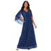 Plus Size Women's Sleeveless Lace Gown by Roaman's in Evening Blue (Size 36 W)