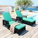Red Barrel Studio® 62.2" Long Reclining Single Chaise w/ Cushions Wicker/Rattan | 40.9 H x 22.4 W x 62.2 D in | Outdoor Furniture | Wayfair