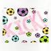 Isabelle & Max™ Girls Soccer Kick Throw Polyester in Pink/White | 60 H x 50 W in | Wayfair 247374D68E7E4569868232E814B6BF78