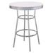 Wrought Studio™ Courtlan Bar Height 30" Dining Table Wood/Metal in White | 41.75 H x 30 W x 30 D in | Wayfair ED738A1AB4FC4F3DA798E367D2E2F339