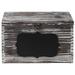 Gracie Oaks Rustic Card Solid Wood Box Wood in Black/Brown/Gray | 8.1 H x 13 W x 5.5 D in | Wayfair 8A796298E81144F9A67F31FB463B499C