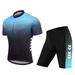 Men s Summer Short Suits Cycling Set Cycling Jersey with 5D Gel Padded Riding Shorts Quick Dry Breathable Cycling Jersey Set for Outdoor Sport Cycling Biking