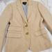 J. Crew Jackets & Coats | J.Crew Dalton Italian Cotton Linen Blazer Jacket | Color: Cream/Gold | Size: 2