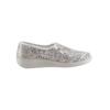 Slipper CLASSIC, Damen, Gr. 43, weiß (weiß, geblümt), Nubukleder, Leder, sportlich, Schuhe