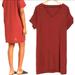 Madewell Dresses | Madewell Novel Shift Dress Burnt Orange Size L Nwt | Color: Orange | Size: L